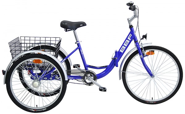 BBF Shoppingklapprad 24" / 26" "Lindau" - RH 42 cm - blau
